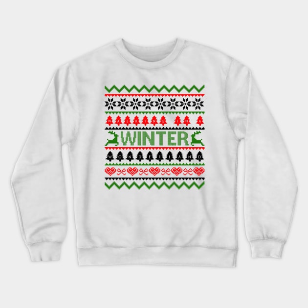 walking on winter wonderland Crewneck Sweatshirt by MZeeDesigns